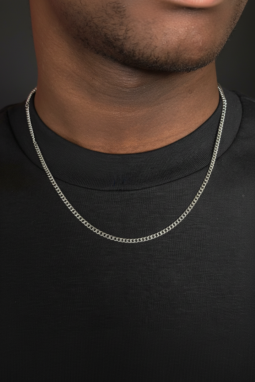 The 3mm Silver Cuban Link