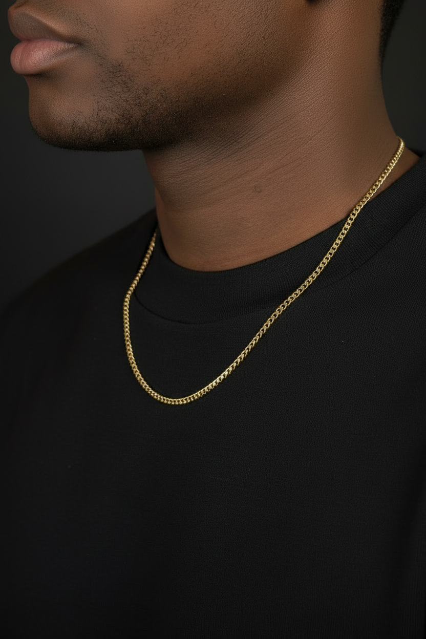 The 3mm Gold Cuban Link