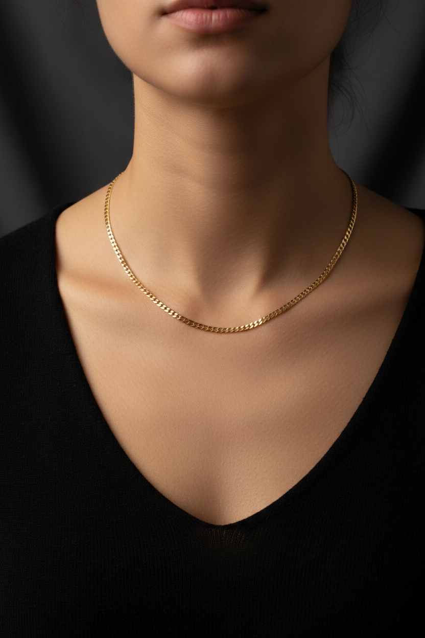 The 3mm Gold Cuban Link