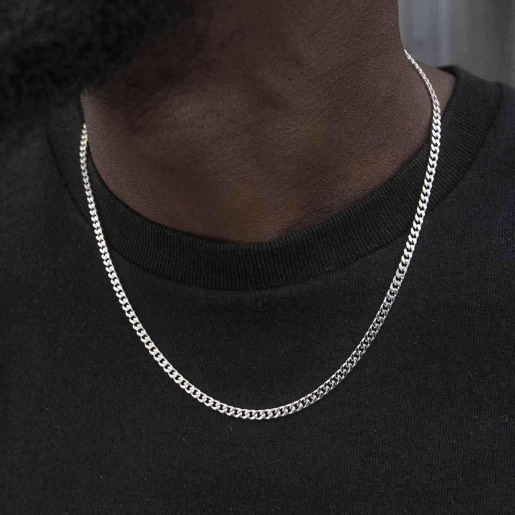 The 3mm Silver Cuban Link