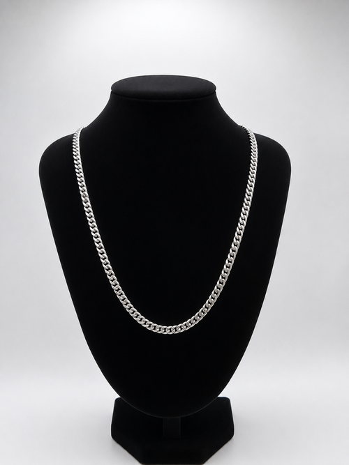 The 4mm Silver Cuban Link