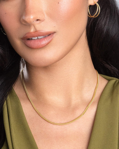 The 3mm Gold Cuban Link - Aurex Chains