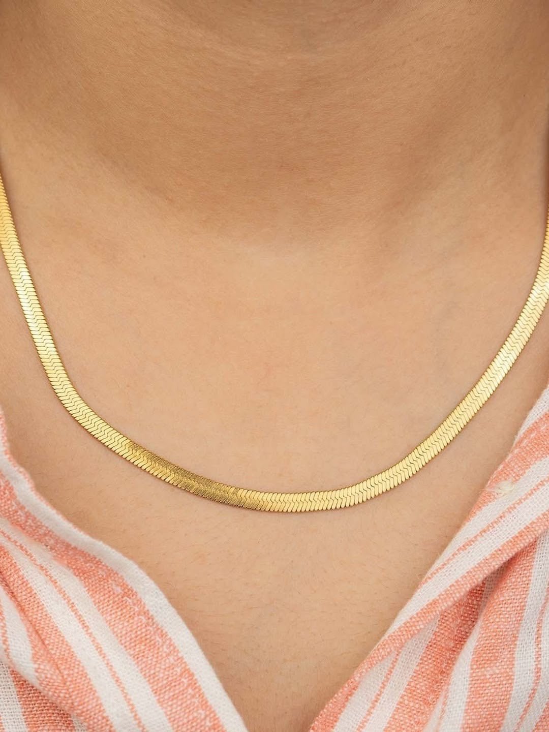 The Gold Herringbone - Aurex Chains