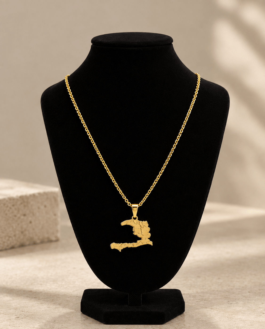 The Haiti Map Necklace - Aurex Chains